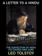 Ebook A Letter to a Hindu di Leo Tolstoy edito da Diamond Book Publishing