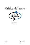 Ebook Critica del testo (2016) Vol. 19/2 di Autori Vari edito da Viella Libreria Editrice