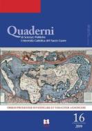 Ebook Quaderni di Scienze Politiche 16 - 2019 di AA.VV. edito da EDUCatt