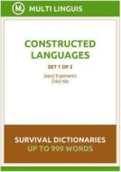 Ebook Constructed Languages Survival Dictionaries (Set 1 of 2) di Multi Linguis edito da Multi Linguis