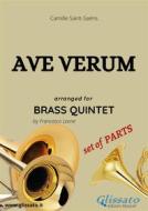 Ebook Ave Verum - C.Saint-Saëns - Brass Quintet set of PARTS di Francesco Leone, Camille Saint-Saëns edito da Glissato Edizioni Musicali