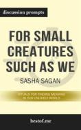 Ebook Summary: “For Small Creatures Such as We: Rituals for Finding Meaning in Our Unlikely World" by Sasha Sagan - Discussion Prompts di bestof.me edito da bestof.me