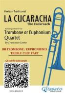 Ebook Trombone/Euphonium 3 t.c. part of "La Cucaracha" for Quartet di Mexican Traditional, a cura di Francesco Leone edito da Glissato Edizioni Musicali