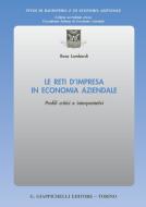 Ebook Le reti d'impresa in economia aziendale di Rosa Lombardi edito da Giappichelli Editore