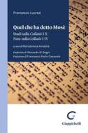 Ebook Quel che ha detto Mosè - e-book di Francesco Lucrezi edito da Giappichelli Editore