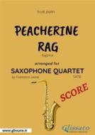 Ebook Peacherine Rag - Saxophone Quartet SCORE di Francesco Leone, Scott Joplin edito da Glissato Edizioni Musicali