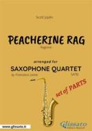 Ebook Peacherine Rag - Saxophone Quartet set of PARTS di Scott Joplin, Francesco Leone edito da Glissato Edizioni Musicali