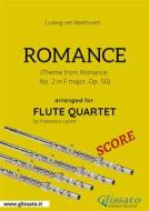 Ebook Romance - Flute Quartet SCORE di Francesco Leone, Ludwig van Beethoven edito da Glissato Edizioni Musicali