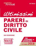 Ebook Ultimissimi Pareri di Diritto Civile di Redazioni Edizioni Simone edito da Edizioni Simone