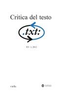 Ebook Critica del testo (2012) Vol. 15/2 di Autori Vari edito da Viella Libreria Editrice