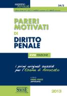 Ebook Pareri Motivati di Diritto Penale edito da Edizioni Simone