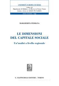 Ebook Le dimensioni del capitale sociale. di Margherita Pedrana edito da Giappichelli Editore