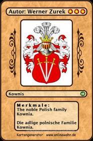 Ebook The noble Polish family Kownia. Die adlige polnische Familie Kownia. di Werner Zurek edito da Books on Demand