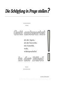 Ebook Die Schöpfung in Frage stellen? di Jochen Schneider edito da Books on Demand