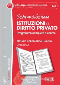 Ebook Schemi & Schede di Istituzioni di Diritto Privato di Redazioni Edizioni Simone edito da Edizioni Simone