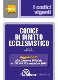 Ebook Codice di diritto ecclesiastico di Paolo Moneta edito da Casa Editrice La Tribuna
