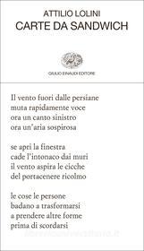 Ebook Carte da sandwich di Lolini Attilio edito da Einaudi