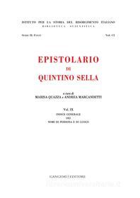 Ebook Epistolario di Quintino Sella di AA. VV. edito da Gangemi Editore
