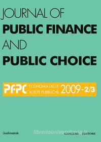 Ebook Journal of Public Finance and Public Choice n. 2-3/2009 di AA. VV. edito da Gangemi Editore