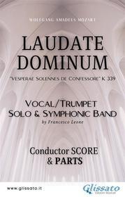 Ebook "Laudate Dominum" Solo and Symphonic Band (score & parts) di Francesco Leone, Wolfgang Amadeus Mozart edito da Glissato Edizioni Musicali