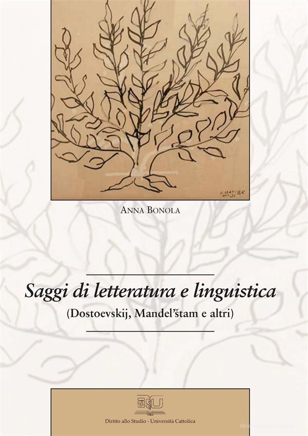 Ebook Saggi di letteratura e linguistica di Anna Bonola edito da EDUCatt
