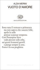 Ebook Vuoto d'amore di Merini Alda edito da Einaudi