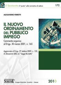Ebook Il Nuovo Ordinamento del Pubblico Impiego edito da Edizioni Simone