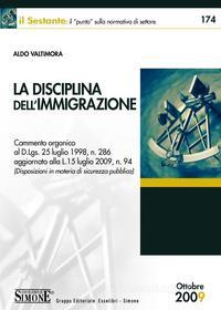 Ebook La Disciplina dell'Immigrazione edito da Edizioni Simone