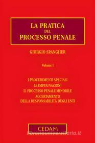 Ebook La pratica del processo penale. Volume I di SPANGHER GIORGIO edito da Cedam