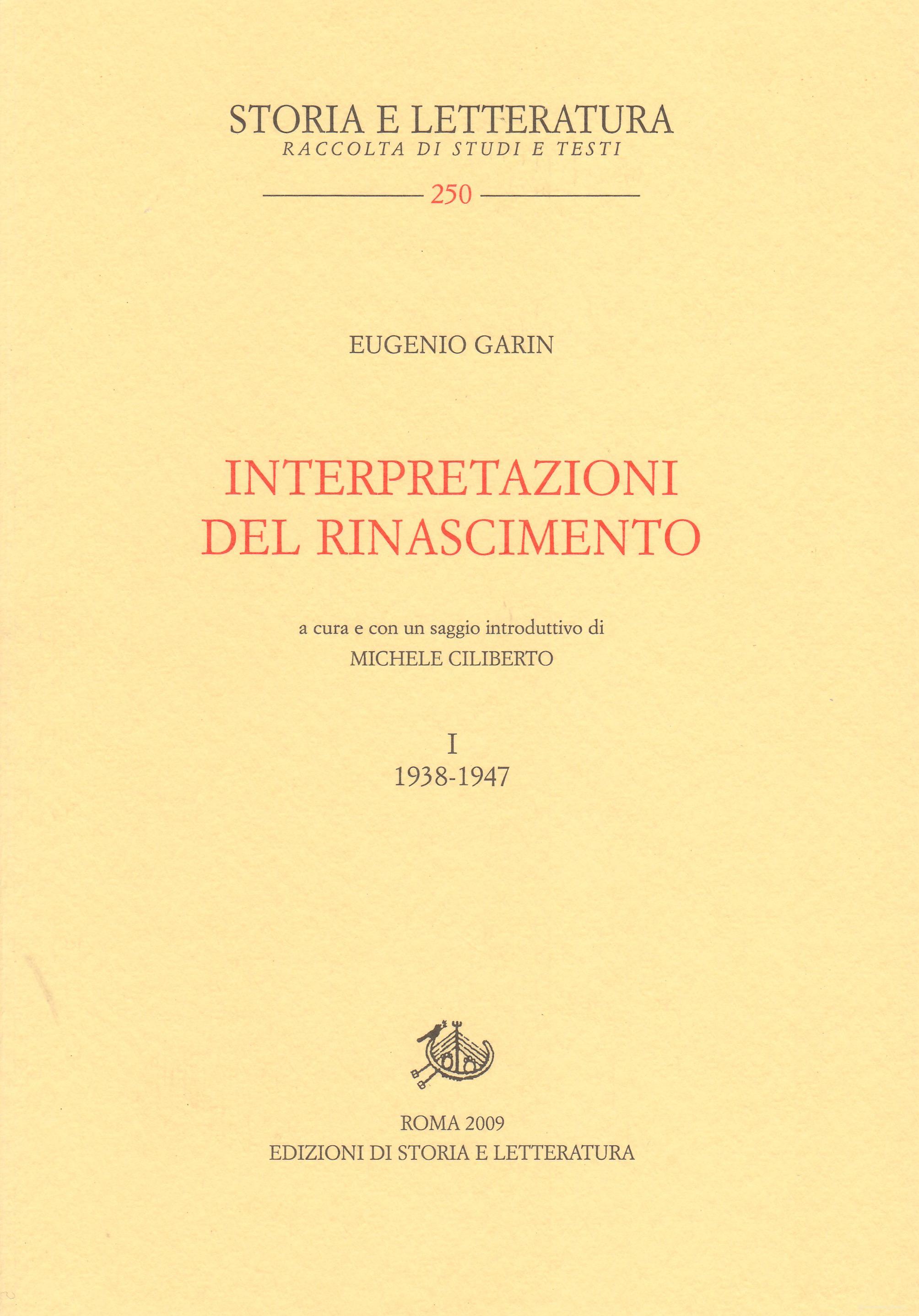 Ebook Interpretazioni del Rinascimento di Garin Eugenio edito da Edizioni di Storia e Letteratura