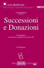 Ebook Successioni e Donazioni di Giovanni Falcione edito da Edizioni Simone