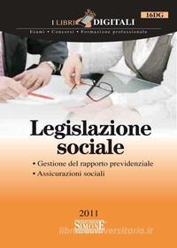 Ebook Legislazione sociale di Redazioni Edizioni Simone edito da Edizioni Simone