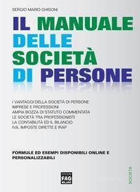 Ebook Il manuale delle società di persone di Ghisoni Sergio M. edito da Edizioni FAG