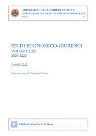 Ebook Studi economico-giuridici - volume LXII, 2009-2020 di Autori Vari edito da Edizioni Scientifiche Italiane - ESI