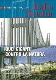 Ebook Italia Nostra 436/2008. Quei giganti contro la natura di AA. VV. edito da Gangemi Editore