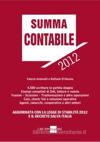 Ebook Summa contabile 2012 di Valerio Antonelli, Raffaele D'Alessio edito da IlSole24Ore