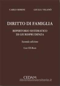 Ebook Diritto Di Famiglia di Cesare Rimini edito da Cedam