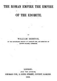 Ebook Roman Empire the Empire of the Edomite di William Beeston edito da MPS Unified Publishing
