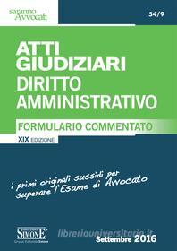 Ebook Atti Giudiziari Diritto Amministrativo di Redazioni Edizioni Simone edito da Edizioni Simone