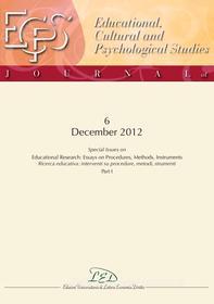 Ebook Journal of Educational, Cultural and Psychological Studies (ECPS Journal) No 6 (2012) di AA. VV. edito da LED Edizioni Universitarie