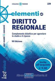 Ebook Elementi di Diritto Regionale di Redazioni Edizioni Simone edito da Edizioni Simone