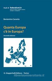 Ebook Quanta Europa c'è in Europa? di Baniamino Caravita edito da Giappichelli Editore