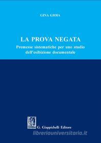 Ebook La prova negata di Gina Gioia edito da Giappichelli Editore