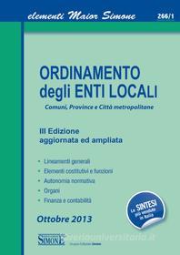 Ebook Elementi Maior di Ordinamento degli Enti Locali di Redazioni Edizioni Simone edito da Edizioni Simone