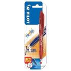 Pilot FriXion Ball Clicker - Penna roller a bottone con inchiostro gel  cancellabile, blu (set con penna blu, penna rossa, 3 ricariche blu, 3  ricariche