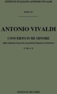 Concerti Per Strumenti Diversi E B.C.: In Re Min. Per Fl., Vl. E Fg. Rv 96 F Xii, 42 - T 354 Opere Strumentali Di A. Vivaldi (Malipiero)