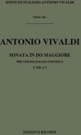 Sonata In Do Maggiore Rv 3 (F Xiii, 8 - T 366) Ed. G.F. Malipiero -  Per Violino E Basso Continuo Opere Strumentali Di A. Vivaldi (Malipiero)