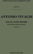 Sonate Per Vl. E B.C.: In Do Min. Rv 5 F Xiii, 10 - T 368 Opere Strumentali Di A. Vivaldi (Malipiero)