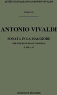 Sonate Per Vl. E B.C.: In La Rv 29 F Xiii, 12 - T 370 Opere Strumentali Di A. Vivaldi (Malipiero)