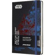 Moleskine 12 mesi - Agenda giornaliera Limited Edition Star Wars Millennium Falcon - Large copertina rigida 2020